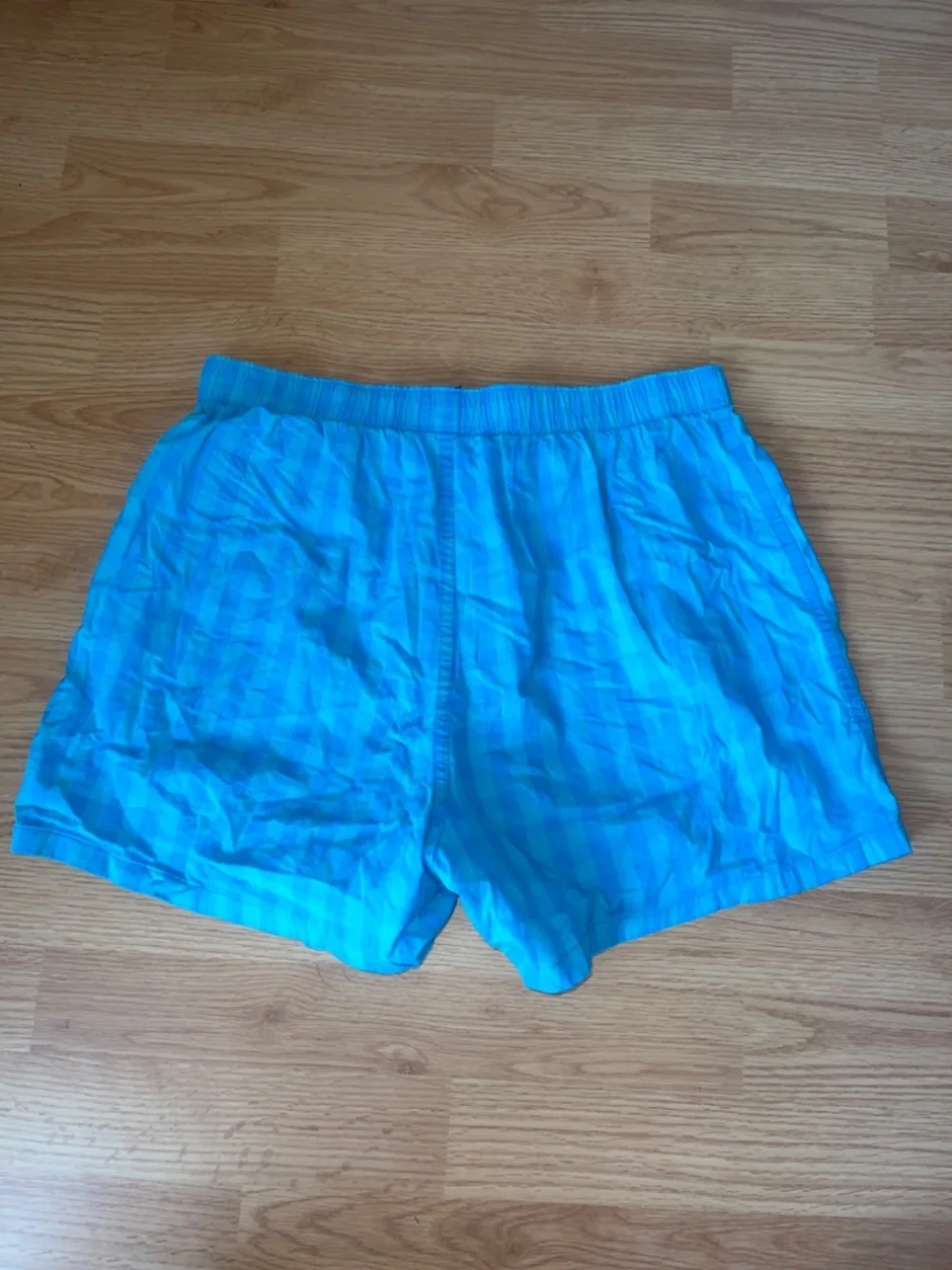 American Eagle Blue Checkered Boxer Shorts Size Medium